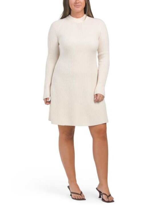 Theory Dresses & Skirts - THEORY Wool Blend Traveling Ribbed Mini Dress